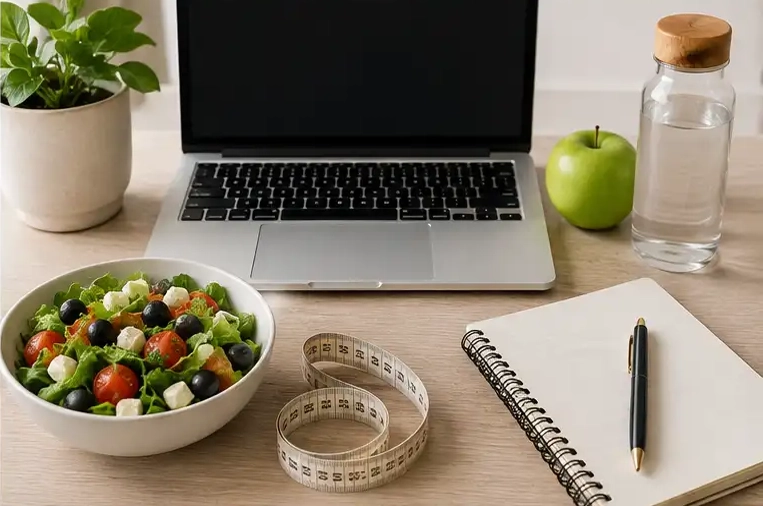 Online συνεδρία με διαιτολόγο Online συνεδρία με διαιτολόγο μέσω υπολογιστή για εξατομικευμένη διατροφική υποστήριξη